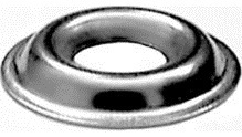 WFFSWNP10 #10 FLANGED FINISH WASHER 316 SS NICKEL PLATE